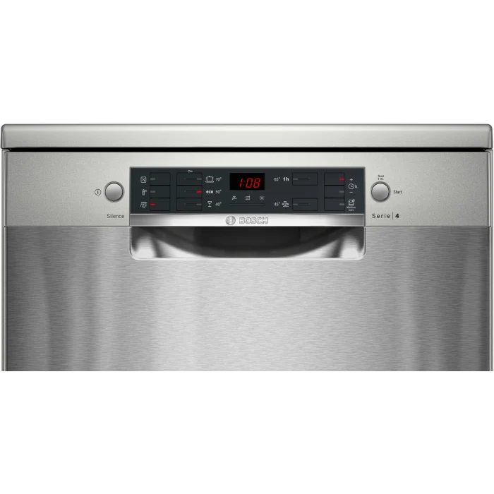 Bosch 13 Place Freestanding Dishwasher Series 4 Silver Inox SMS45NI00Z