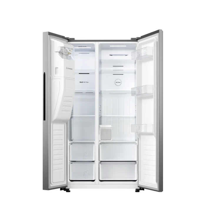 Hisense 474L Side By Side Fridge Freezer Stainless Steel H690SSIDL