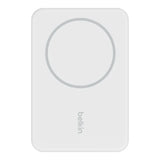 BELKIN BOOSTCHARGE Magnetic Wireless PowerBank 5000 Mah + Stand - For Apple iPhone 12/13/14 and Higher Models - White