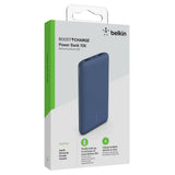 Belkin Boost Up Charge 10 000mAh 3-Port Power Bank + USB-A to USB-C Cable - Blue